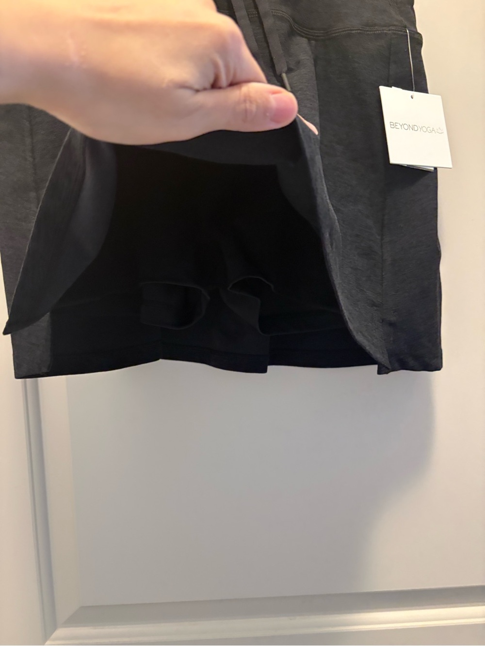 Beyond Yoga Black Skort built in shorts nwt size xl - Picture 2 of 7